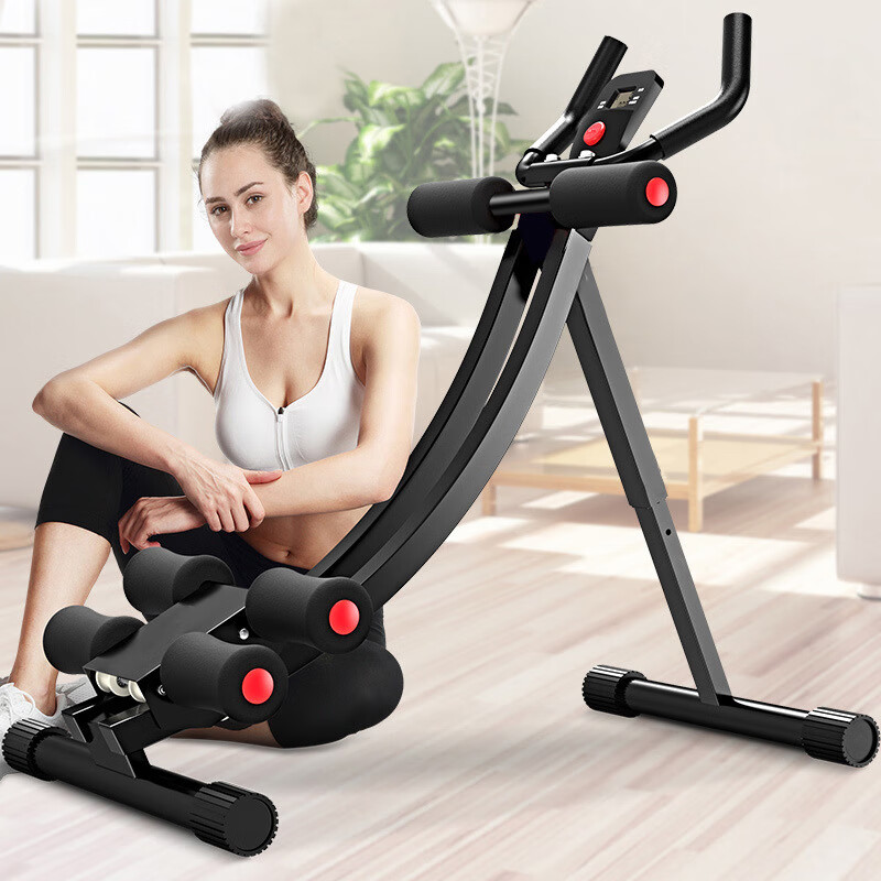Fitness equipment, home waist slimming machine for women, popular abdominal slimming machine for men, folding roller coaster, lazy belly slimming machine, black