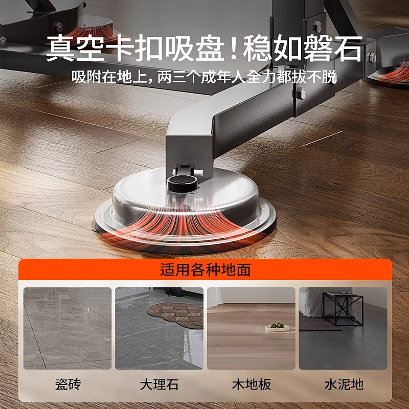 TRUHEIM German technology pull-up device home horizontal bar floor-standing indoor lumbar spine traction high school entrance examination exercise home fitness high configuration + booster belt patented parallel bar design bearing 1500 pounds