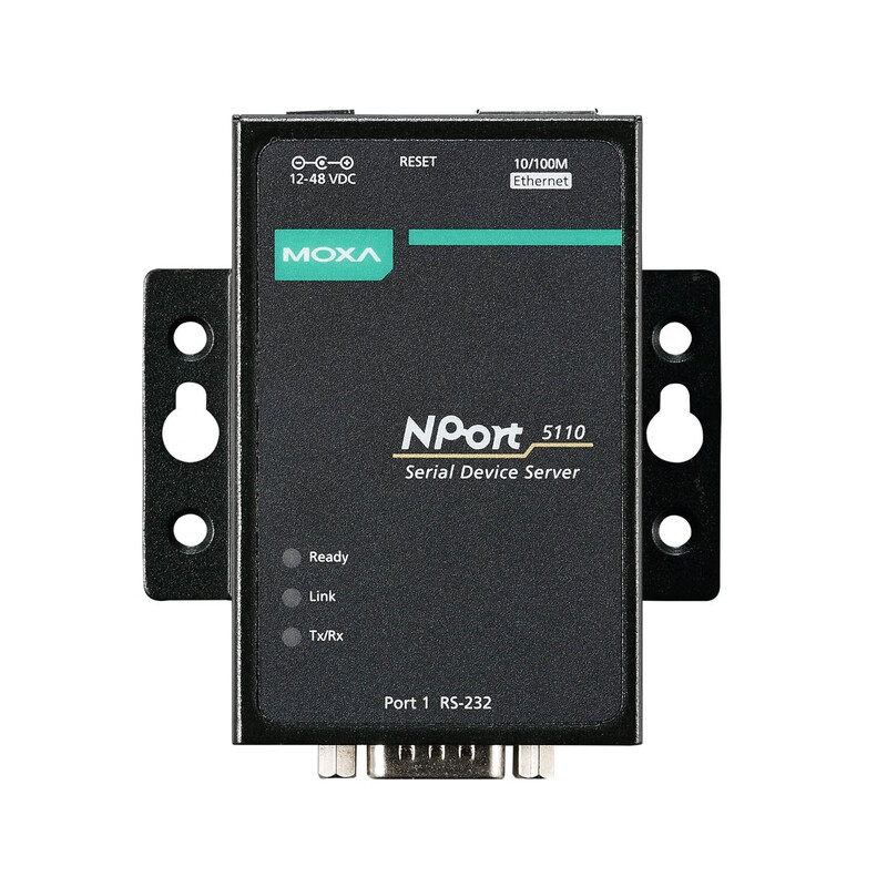 MOXA NPort 5110 1-port RS-232 serial device networking server