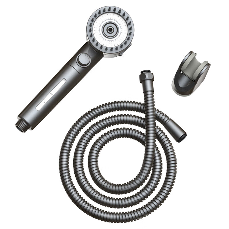 DuPont Shower Pressurized Shower Head Home Bathroom Handheld Pressurized Shower with Massage Shower Head Filter Beauty Shower Soft Silicone Massage/Three