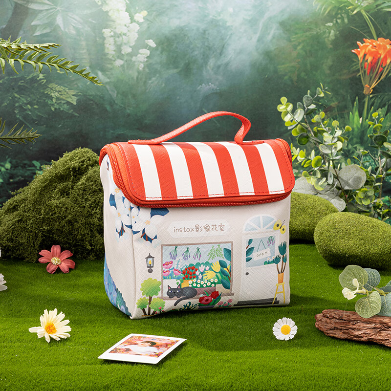 Fuji (FUJIFILM) instax mini12 instant imaging camera (mini11 instant camera upgraded version) light cherry pink official version including imaging flower room accessories box