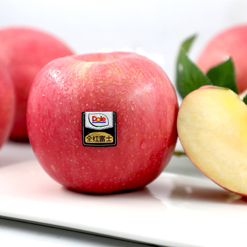 Dole Shandong Full Red Fuji 8kg, 12-14 pieces, single fruit 250g+, overflowing with fruity aroma, free shipping