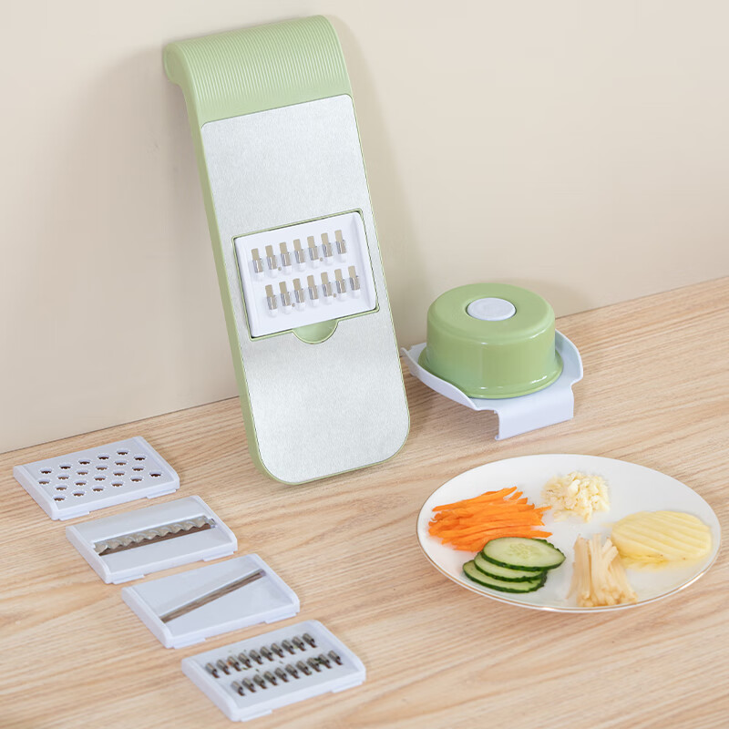 Anmai multifunctional vegetable cutter household potato grater 5 blades + hand guard kitchen radish grater S0998