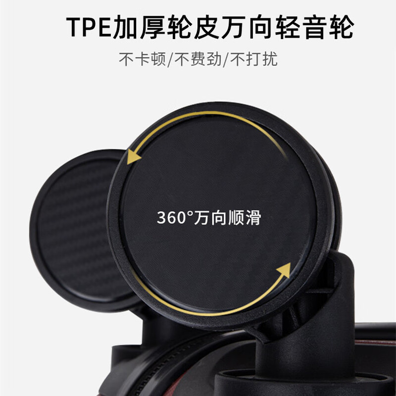 Kangaroo small suitcase, thickened and scratch-resistant business boarding case, PC suitcase, universal wheel trolley case, free checked password box, black (anti-scratch PC material + alloy trolley) 18 inches (lightweight boarding case)