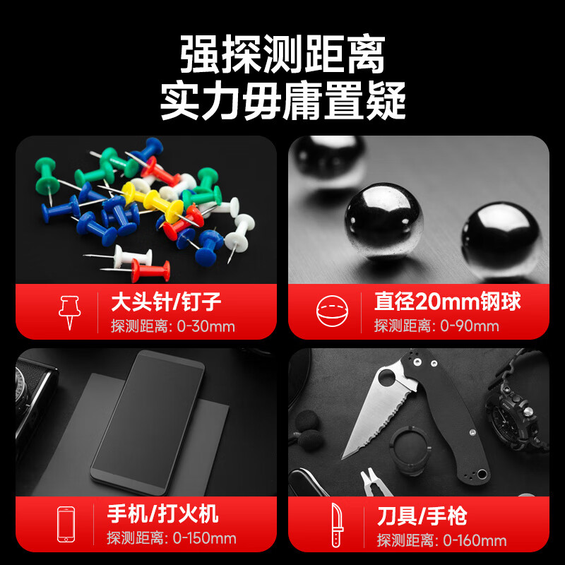 Delixi Electric Metal Detector Handheld Metal Detector High-Precision Mobile Phone Examination Room Security Checker Subway Station Scanner