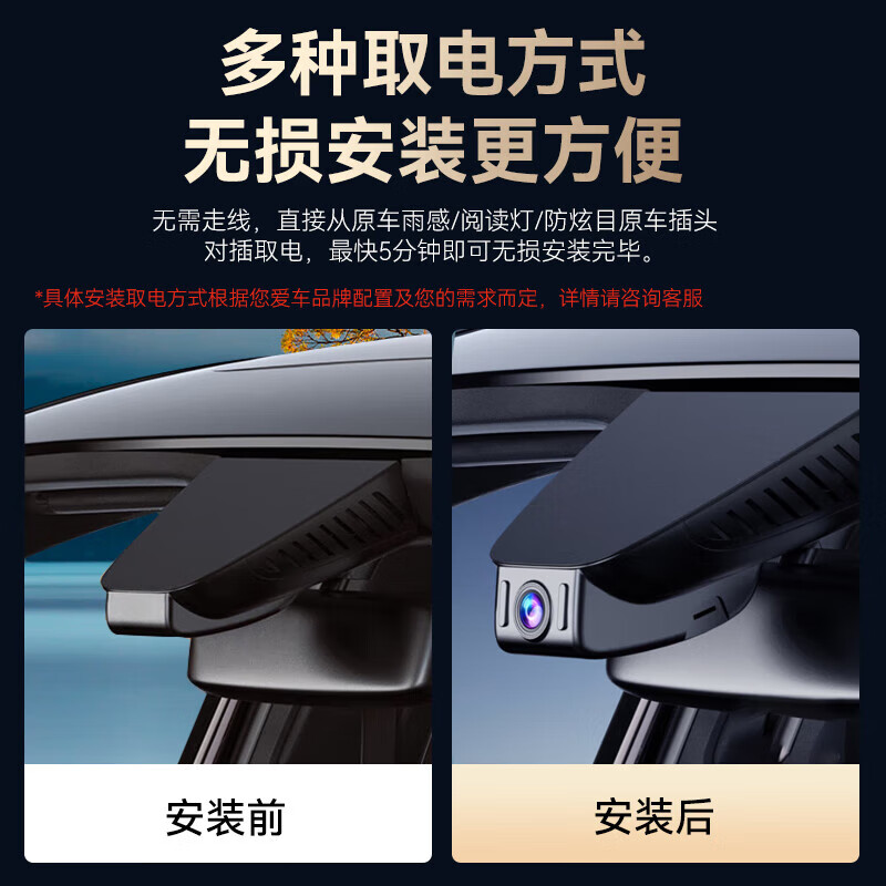 Hikvision Mercedes-Benz A-class B-class E-class GLC GLB GLE driving recorder HD night vision without wiring