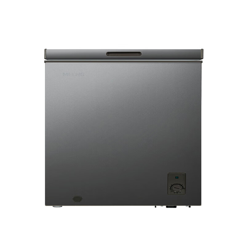 Meiling (MEILNG) freezer household small micro-frost freezer and deep-freeze dual-purpose commercial large-capacity frost-reducing horizontal small freezer refrigerator micro-frost golden single temperature 142 liters/full frozen or full 1L