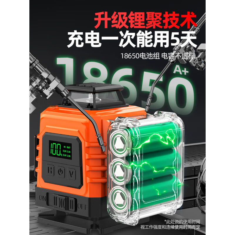 Dr. Mushi 12-line level meter high-precision strong light thin line laser wall-mounted outdoor green light automatic leveling meter ultra-bright green light imported laser tube 16 lines double 4