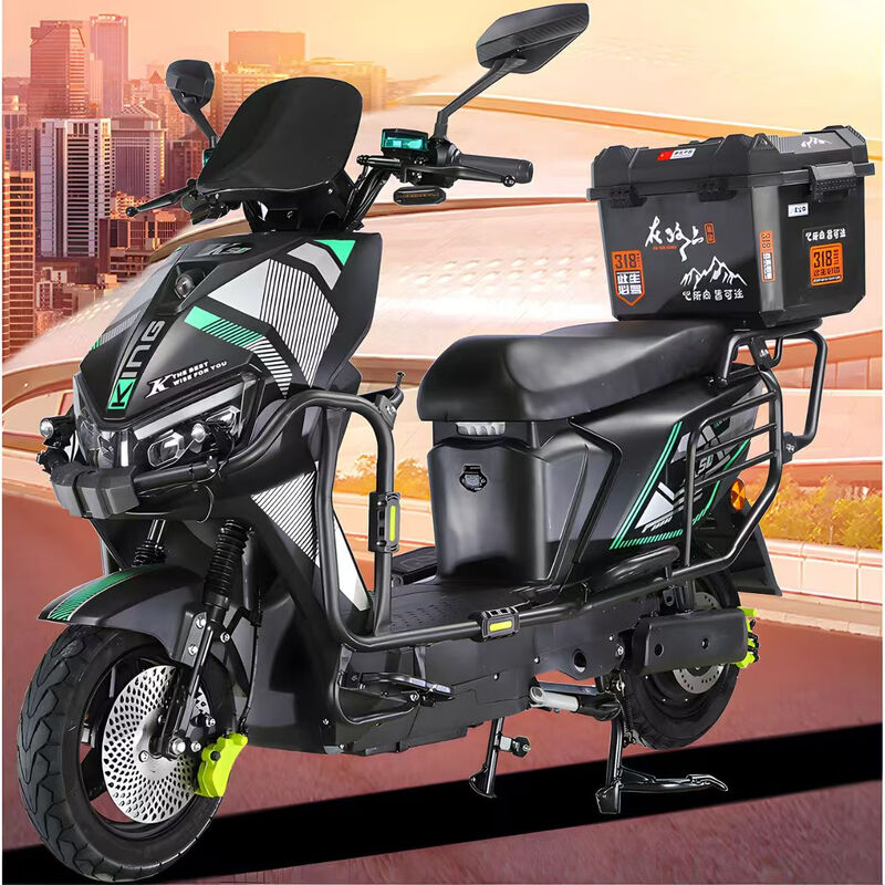 Blue Sky Mare Leopard Takeaway Electric Car Black Knight Electric Car 72 High Speed Battery Swap Long Distance Running King Pedal Battery Car Fishing Top Equipped with 72V60A Lithium Battery + Rechargeable 48