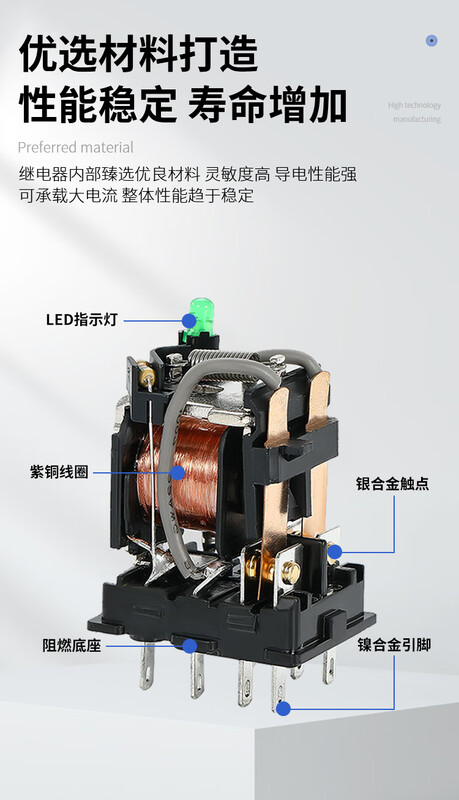 Delixi relay HH52P/24V 1 piece