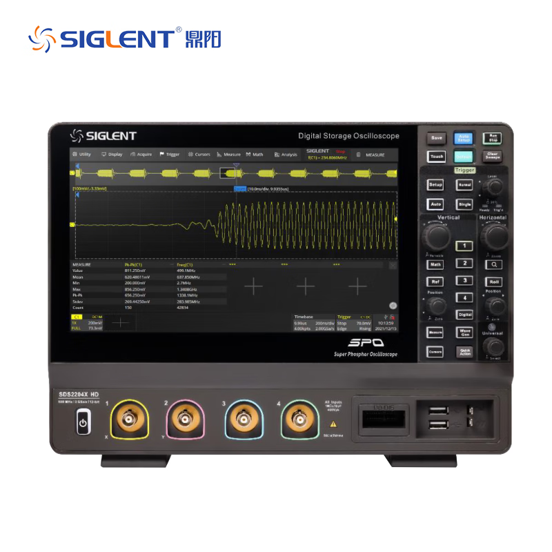 Ji Litian customized digital oscilloscope SDS2000X HD series 2G sampling 12-bit high resolution SDS2104X HD 2G/200M/12b1