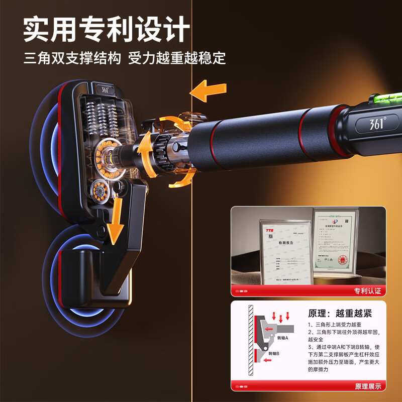 361 Horizontal Bar Home Indoor Pull-Ups Stretch French Door Horizontal Bar Boom Home Fitness Equipment No-Punch No-Punch Anti-Slip Horizontal Bar 95cm-135cm