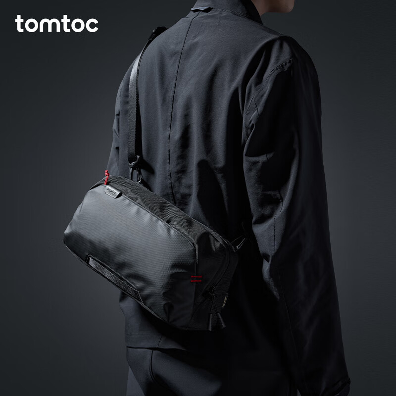 Tomtoc ROG Xbox Ally Storage Bag Steam Deck/Switch2 Storage Bag Crossbody Bag NS2 Handheld Bag Adapted to Rescuer LEGION2/ROG Handheld G47 Obsidian Black Can Hold Switch2