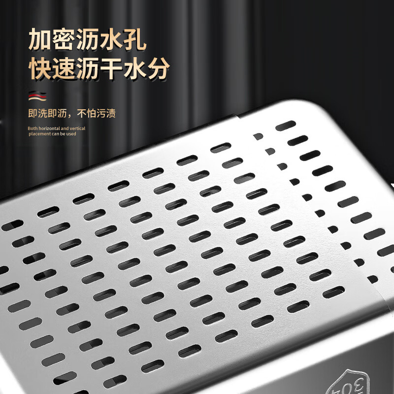 CKULH German 316 stainless steel drain basket retractable kitchen sink large household sink drain rack long 316 retractable drain basket large