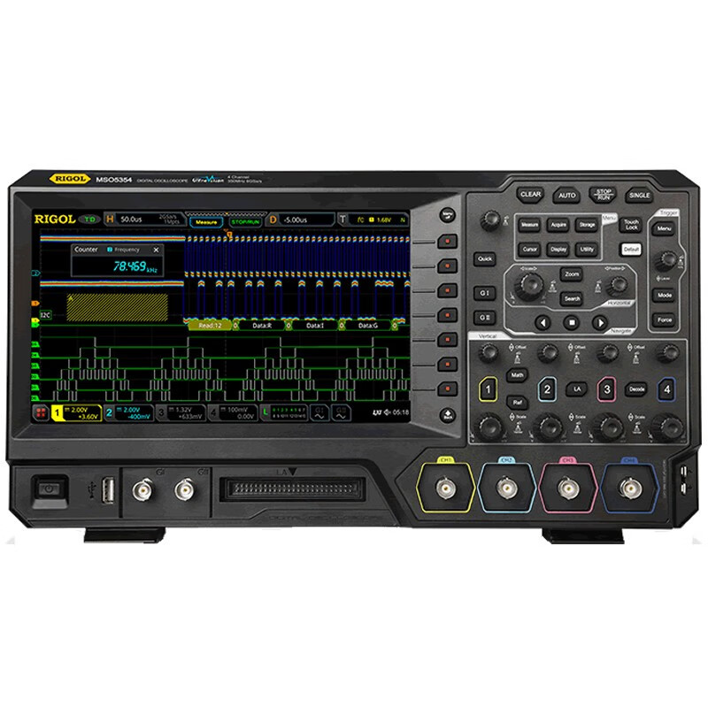 Puyuan Precision MSO5104/5102/5204 digital oscilloscope 100M bandwidth 8G sampling rate MSO5072/5074 MSO5072 (70M bandwidth two channels)