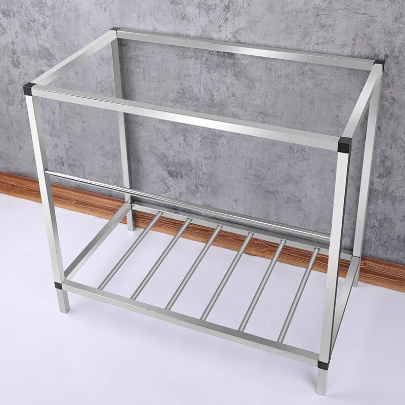 Pufan stainless steel sink bracket kitchen double-slot single-slot floor-standing custom-made thickened wash basin household integrated vegetable washing bracket suitable for sink 78 43 bracket