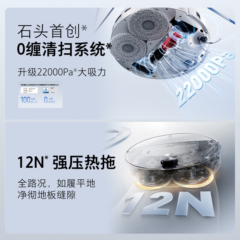 Roborock sweeping robot integrated sweeping and mopping P20 Ultra automatic water supply and drainage version hot water washing mop floor mopping scrubber P20 Aurora enhanced upgraded version