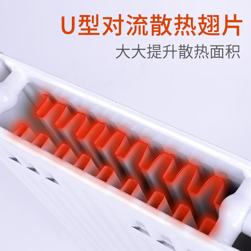 Pupan imported steel plate radiator wall-mounted home decoration plumbing wall-mounted radiator wide water channel large flow 600 height long 600 heating 7-9 square meters