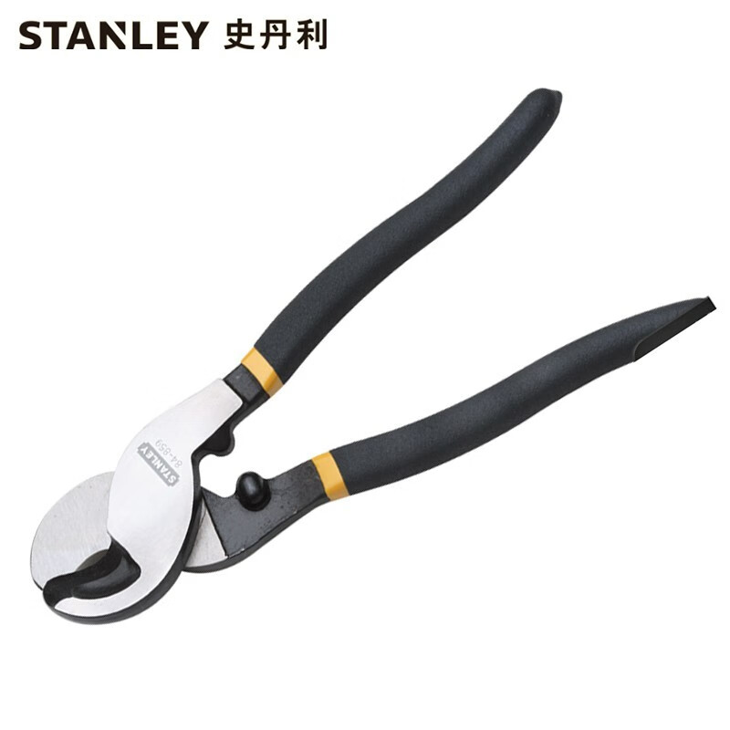 Stanley (STANLEY) manual cable pliers electrician's wire cutter 6-inch 10-inch cable cutter 84-858-22/84-859-22 cable cutting shear 0-22mm2 (84-858-22)