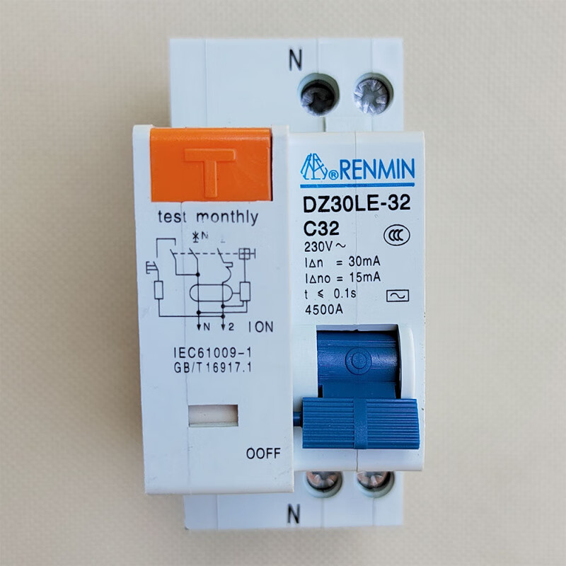 Shanghai People's Electrical Appliance Switch Factory DPN leakage switch protector DZ30LE-32A 25A Pei 20 C16 32A