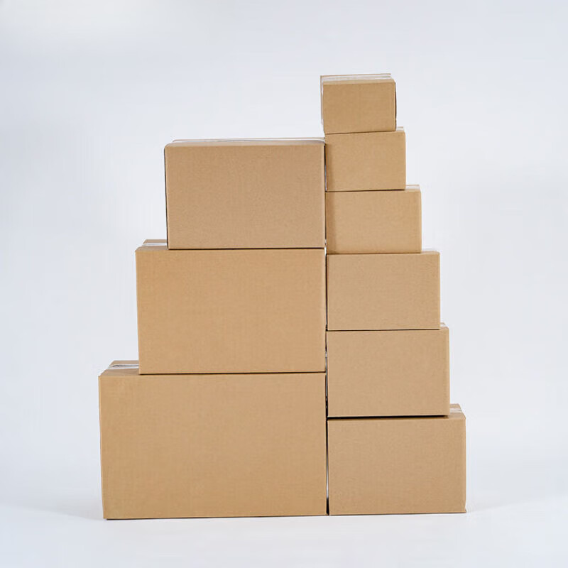 Carton packaging box large postal customized size 1-12 express wholesale extra hard express packaging gift box 100 pieces in size 1 three-layer hardened