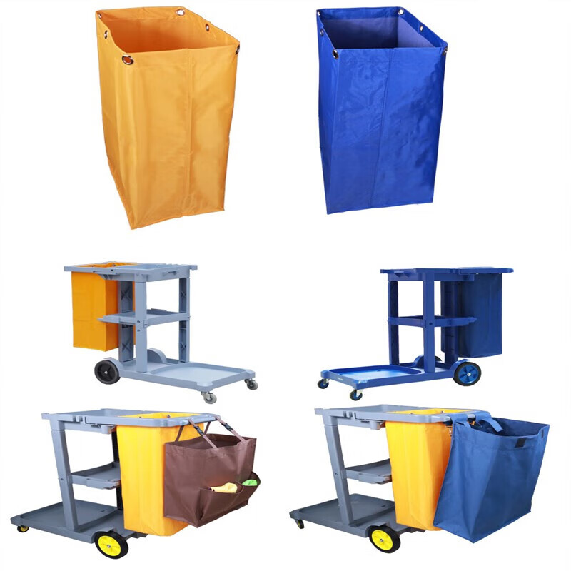 Hotel room trolley linen cart bag guest room work cart linen bag cleaning cart bag collection 14 cleaning cart bag blue