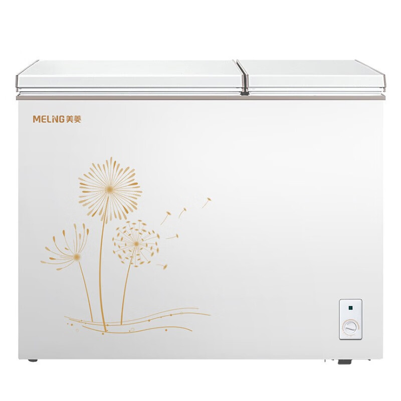 Meiling (MEILNG) dual-temperature freezer 220DT household small commercial deep-freezing large capacity fresh-keeping freezing and refrigeration dual-purpose horizontal freezer 1L 141 liter single temperature full freezing or full cooling