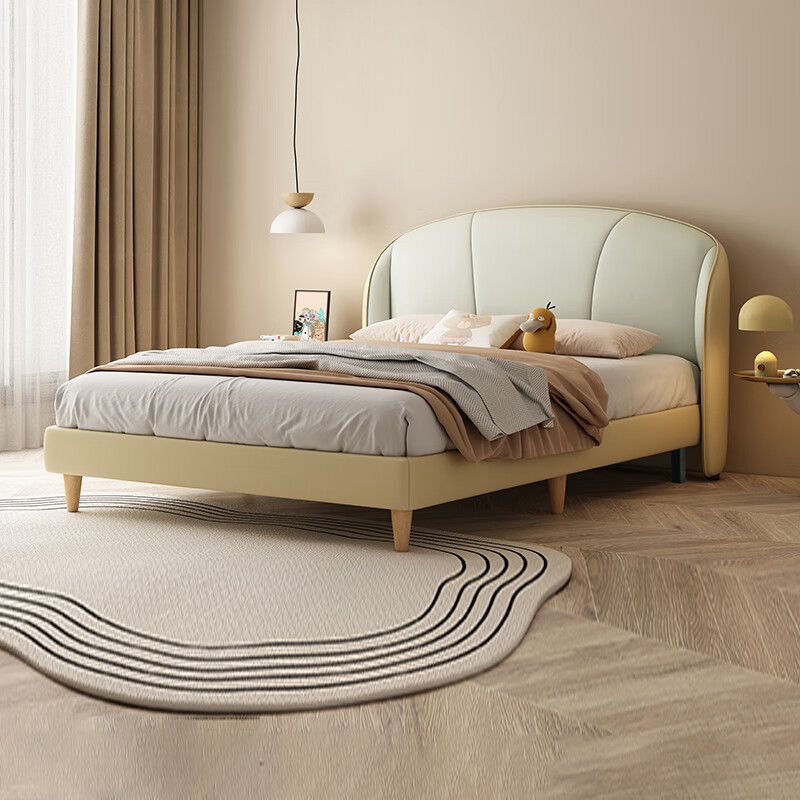 Xilinmen Shell Children's Bed + Nolan 10H Mattress Universal Comfortable Soft Bed for Boys and Girls Student Bed 1.5x2.0 Meters