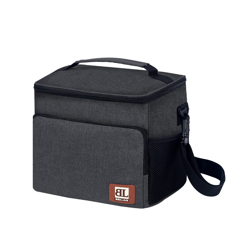 Leo Bailey Insulated Box Outdoor Outdoor Portable Ice Bag Takeaway Food Delivery Insulated Bag Camping Picnic Bag 27L Large Black