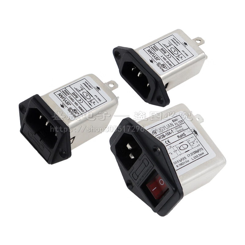 CW2A-10A-T CW2B CW2C-10A-T socket double fuse switch 220V power filter CW1D CW2A-10A-T (002) double fuse 10A