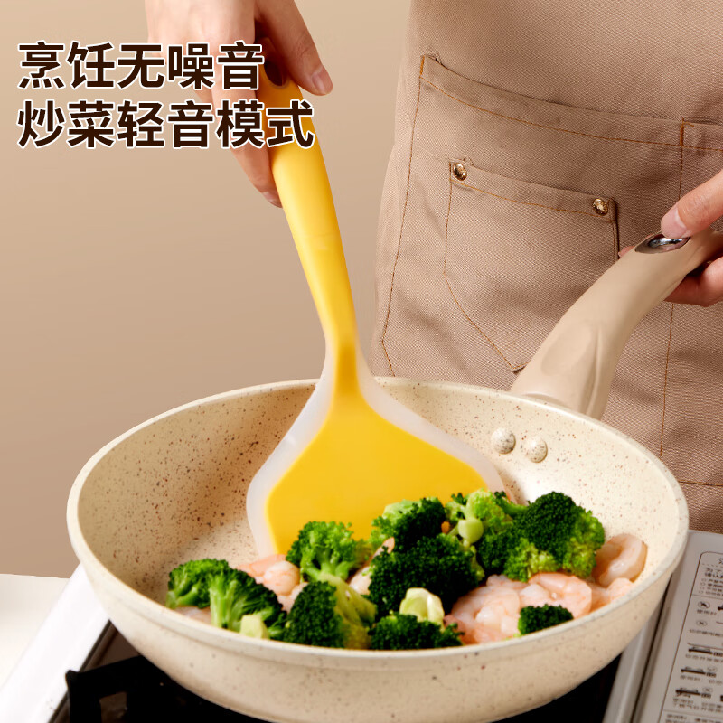 Baijie silicone spatula, non-stick special spatula, frying pan, tamagoyaki spatula, pancake tool, pancake baby food supplement tool