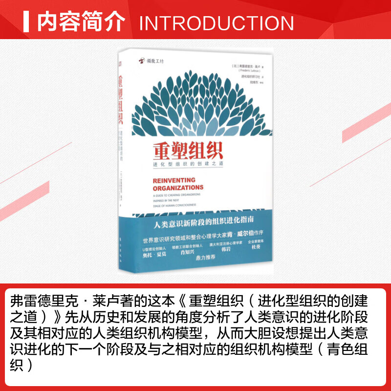 Reinventing the Organization by Frederic Lelou, business management books