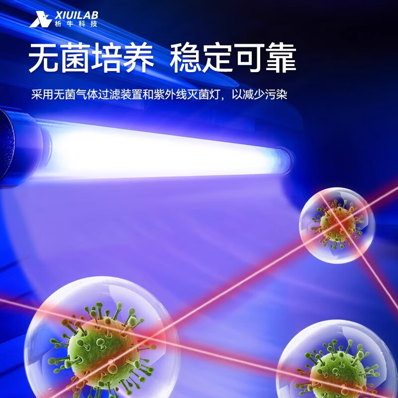 Xiniu Technology Carbon Dioxide Incubator CO2 Experimental Water Jacketed Anaerobic Microbial Cell Constant Temperature Incubator Water Jacketed XU-CHP-80 Flow Valve Control 80L