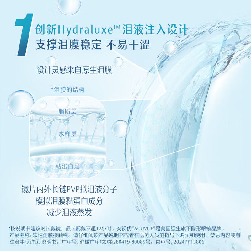 Johnson & Johnson Daily Disposable European Comfort Contact Lenses Imported Silicone Hydrogel Medical Moisturizing High Oxygen Permeability 5 Pieces 500 Degrees