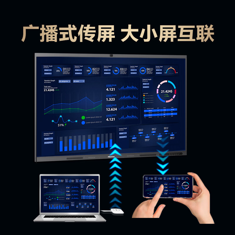 Hisense 86-inch conference tablet all-in-one 4K touch screen video conferencing screen multimedia teaching training office enterprise commercial touch TV 86MR5D