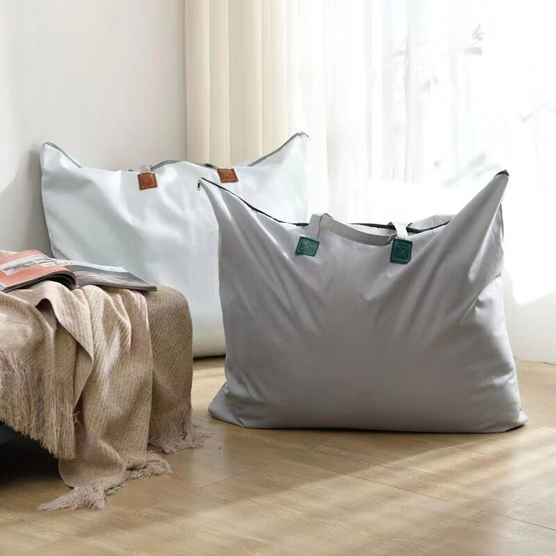 Shantou Lincun thickened clothes and quilt storage bag extra large capacity moving packing bag moisture-proof luggage bag cloth for outing students large moving bag 70*90cm random color