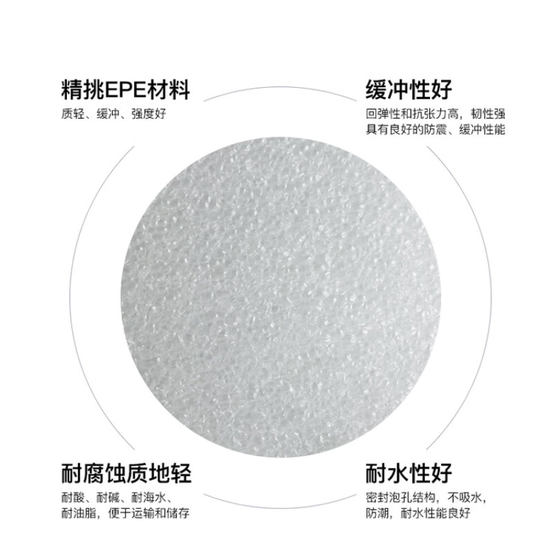 EPE pearl cotton foam board filled with anti-collision packaging foam express packaging material lined with custom size tray white 2 meters long by 1 meter wide 30 mm = 3 cm