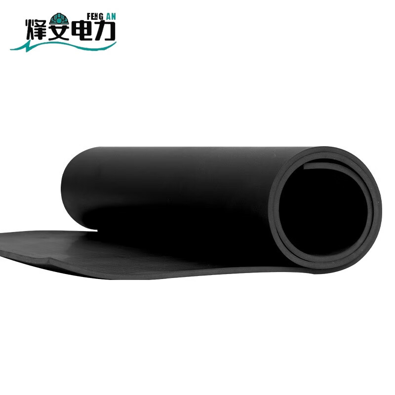 Chuanfeng power distribution room insulating rubber mat 3mm5kv black flat high voltage insulating mat rubber sheet power plant special insulating floor mat rubber 1m*1m