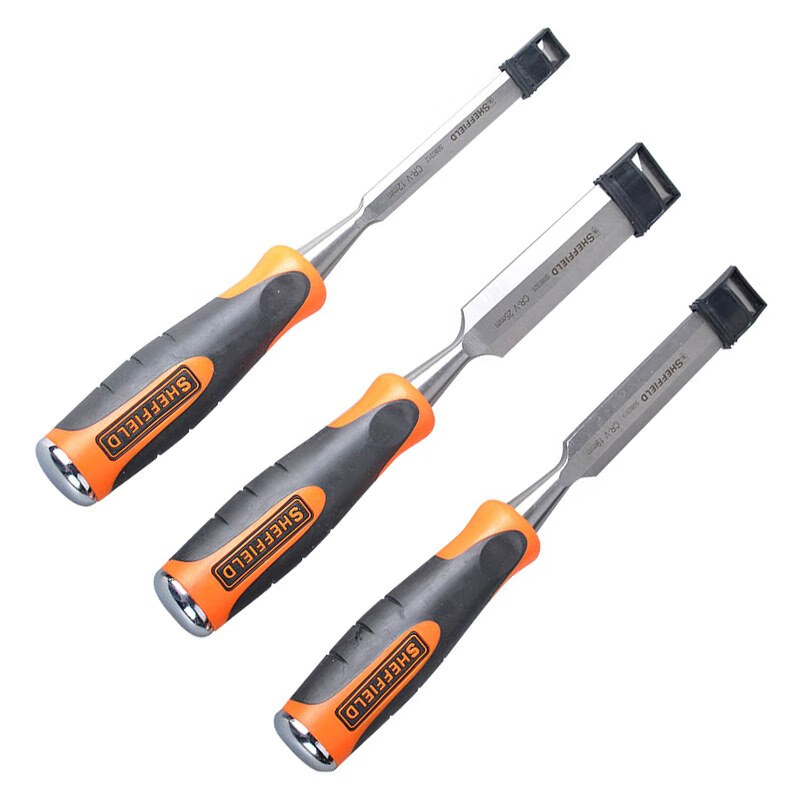 Steel Shield SHEFFIELD S080301 3-piece woodworking chisel set