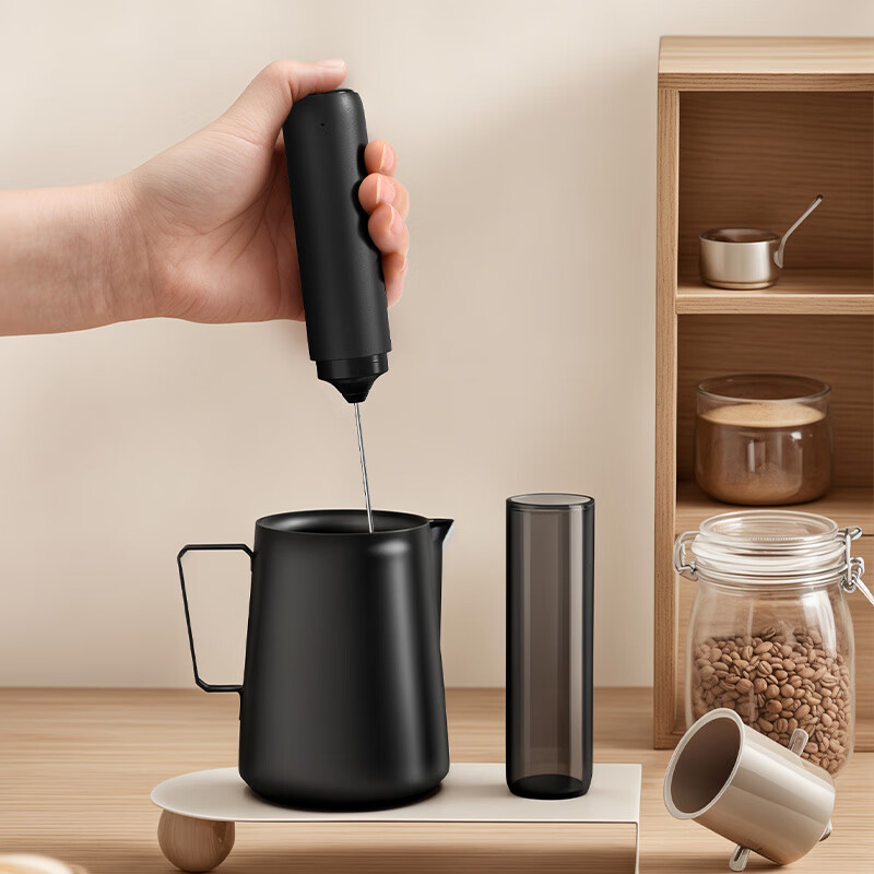 CLITON electric milk frother coffee milk frother storage household milk frother rechargeable mini blender