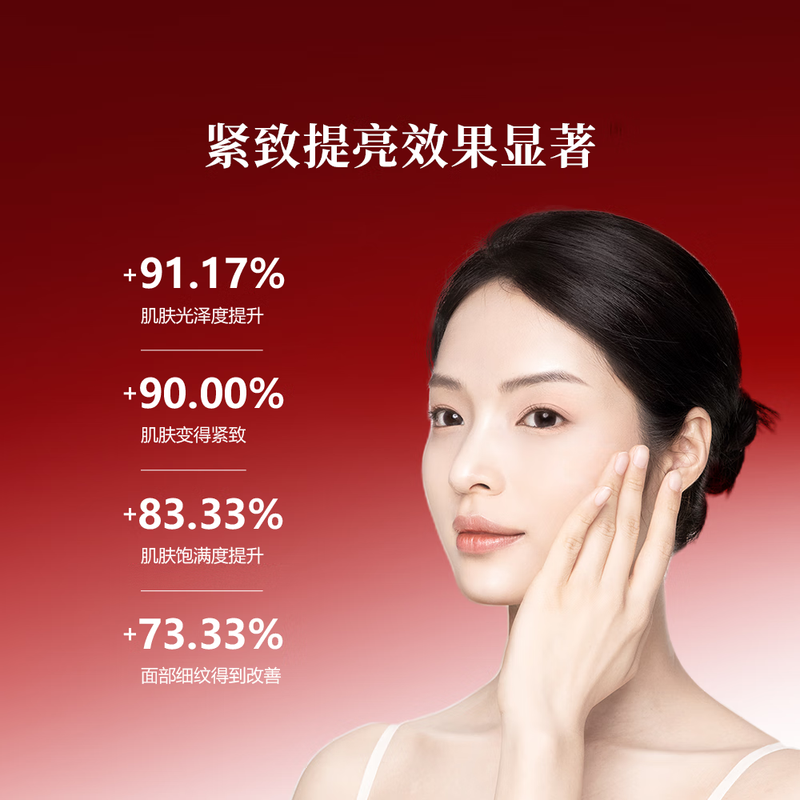 Yunifang Red Pomegranate Set Hydrating, Moisturizing, Firming and Anti-Wrinkle Cleansing Lotion 3-piece Skin Care Gift Box New Year’s Gift for Girls