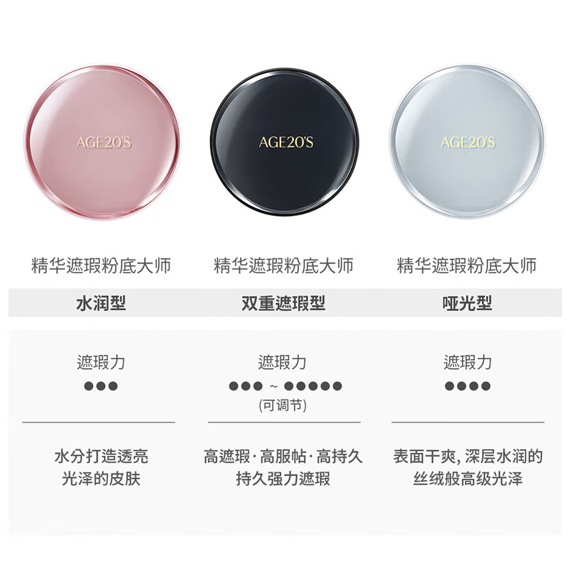 Aekyung Age20 s Aekyung four-color latte art master black air cushion bb cream concealer brightening long-lasting makeup foundation No. 13 14g*2 520 gift