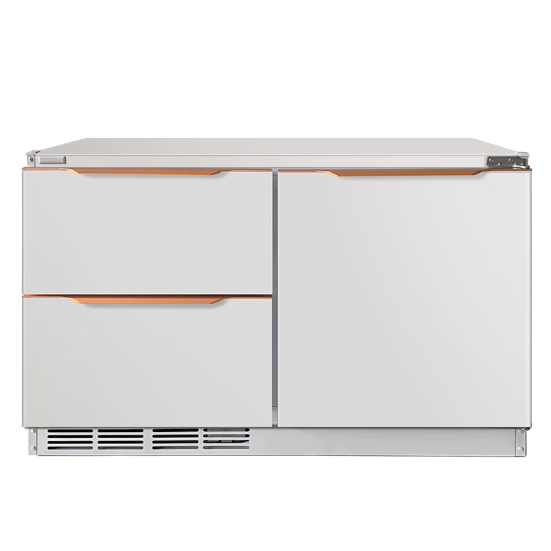 Meiling (MEILNG) air-cooled frost-free bottom heat dissipation embedded deep-cooling quick-freezing horizontal short refrigerator household large capacity variable frequency silent air-cooled frequency conversion bottom heat dissipation can be embedded black 1L