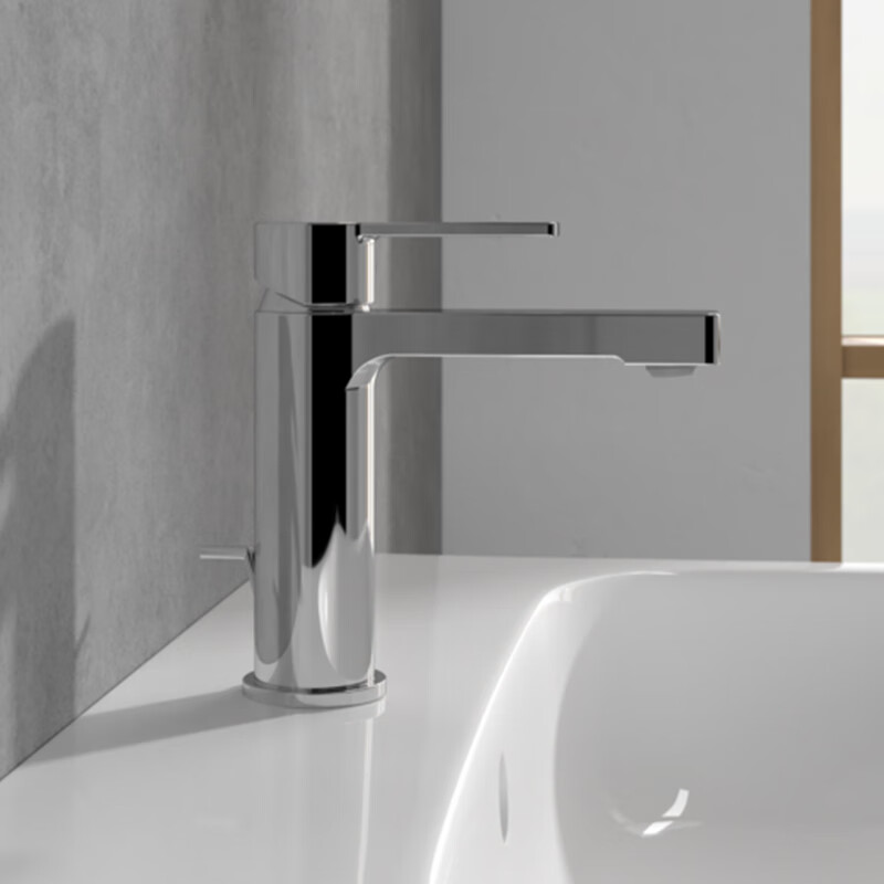 German Villeroy & Boch basin, washbasin faucet, home bathroom, original European import, Yatu series hot and cold faucet, chrome plated TVW10300400061