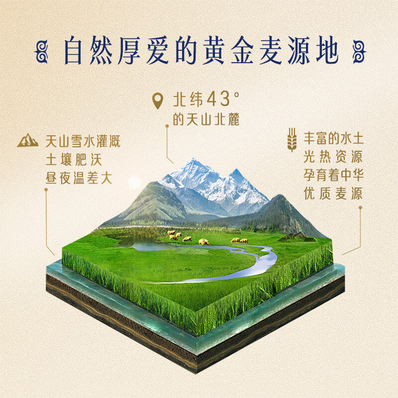 Arowana Xinjiang Pearl Snow Flour Flour 5kg*2 Xinjiang Flour Wheat Core Flour Steamed Buns Dumpling Noodles