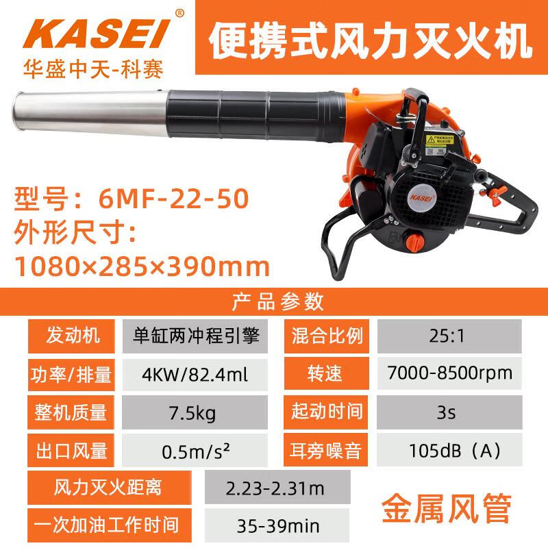 6MF-22-50 hair dryer portable wind fire extinguisher high power forest fire blower Huasheng 6MF-22-50 portable wind fire extinguisher