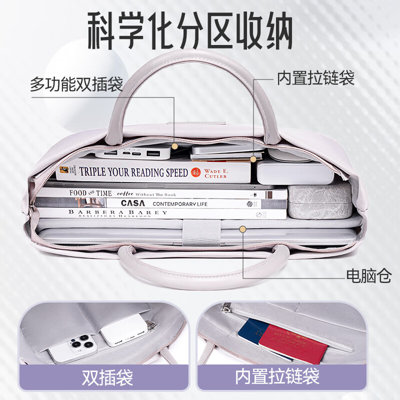 VICTORIATOURIST Laptop Bag Portable 14-inch Apple macbook Lenovo Huawei Girls High-Looking Briefcase