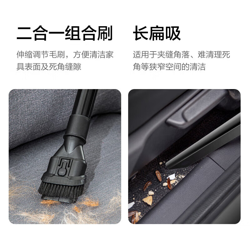 Haier bucket vacuum cleaner household large suction powerful high power vacuum cleaner wet and dry multi-purpose one-button take-up industrial vacuum cleaner land reclamation dust collection HZ-T810W New Year gift