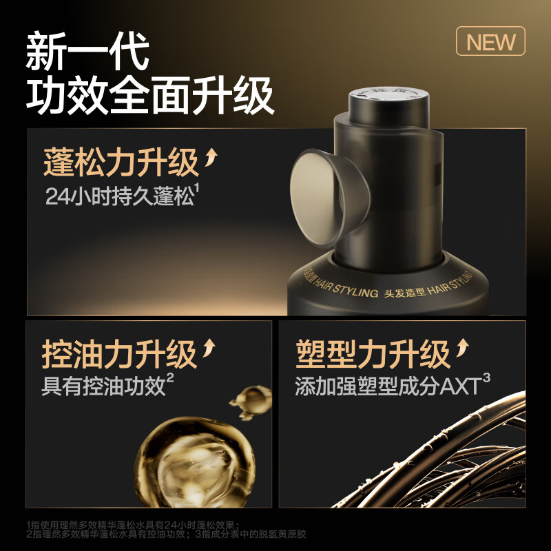 Liran essence fluffy water Pro hair care fluffy hair spray dry hair spray high-end men and women styling base 100ml