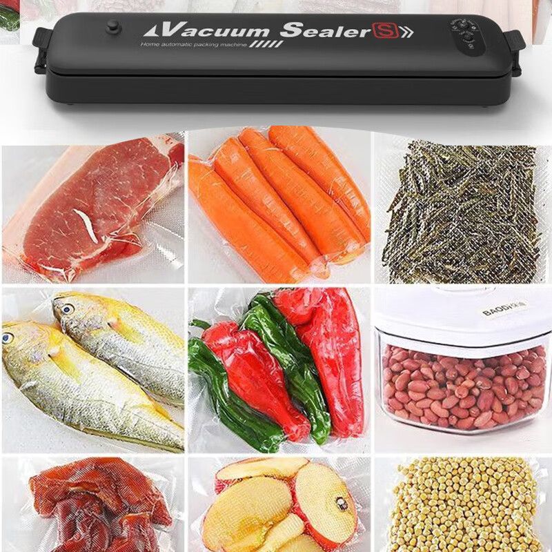 Naitong vacuum packaging machine household sealing machine wet and dry plastic sealing machine meat and seafood fully automatic vacuum packaging machine powerful vacuum + sealing + 10 packaging bags